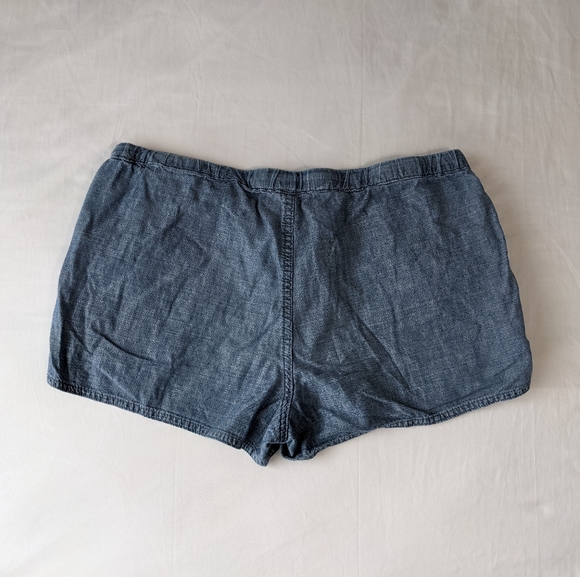 J. Crew Chambray Shorts Size Small Elastic stretch Waist - Picture 5 of 8